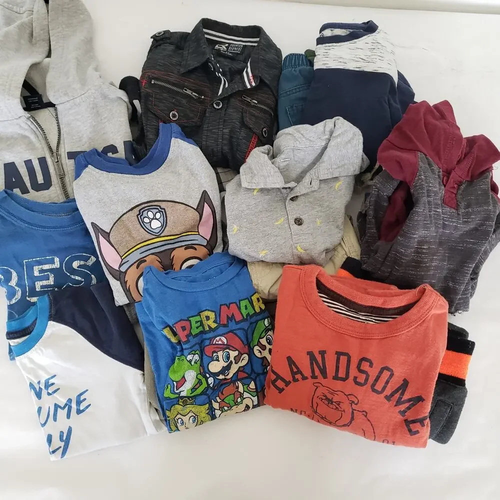Lot of Boys SIZE 4T Clothes Assorted Box Back to School Play